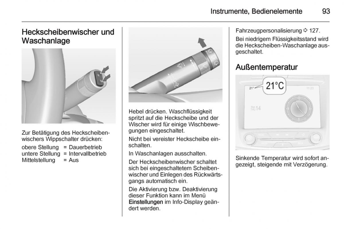 Opel Insignia Handbuch / page 95