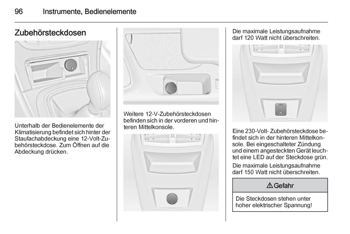 Opel Insignia Handbuch / page 98