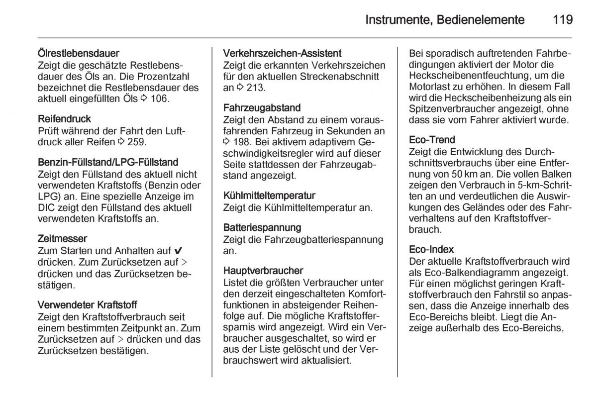 Opel Insignia Handbuch / page 121