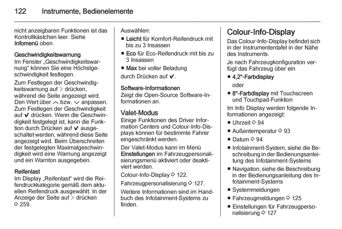 Opel Insignia Handbuch / page 124