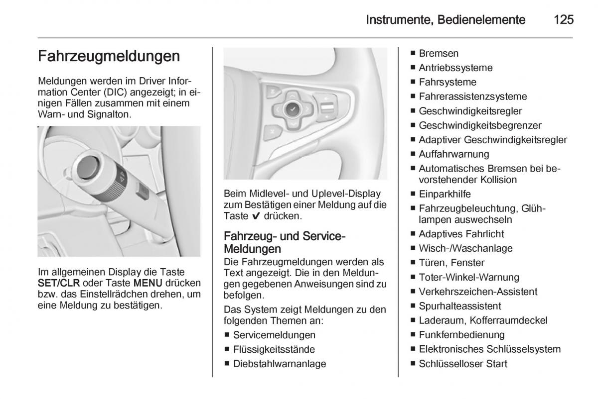 Opel Insignia Handbuch / page 127