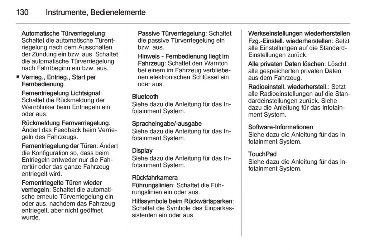 Opel Insignia Handbuch / page 132