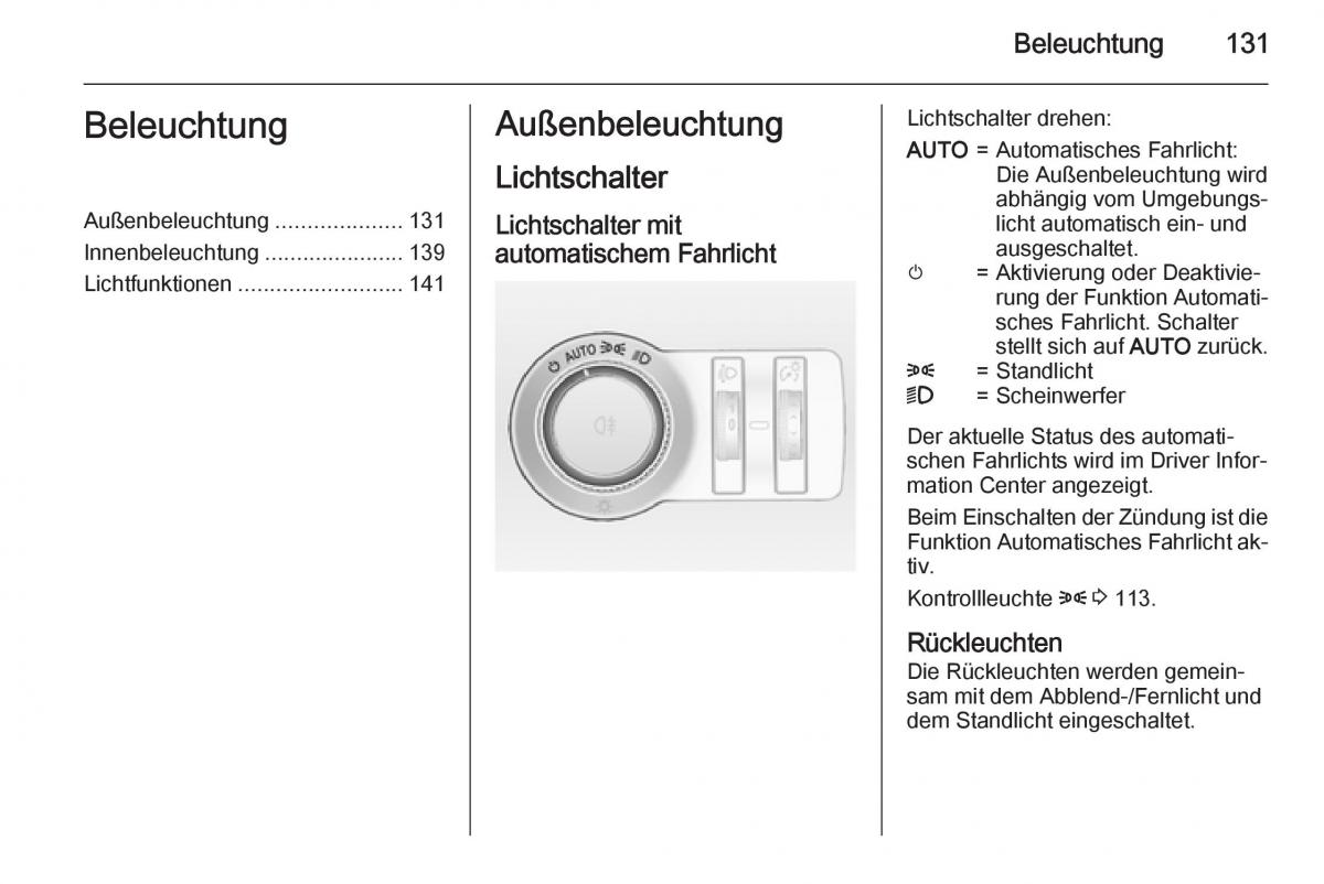 Opel Insignia Handbuch / page 133