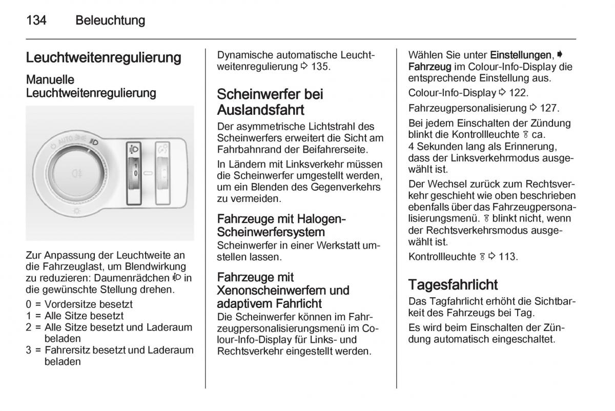 Opel Insignia Handbuch / page 136