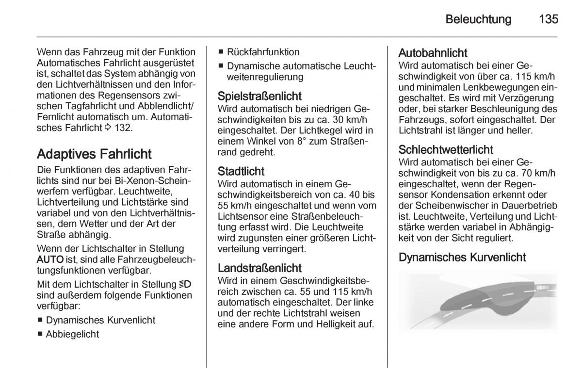 Opel Insignia Handbuch / page 137