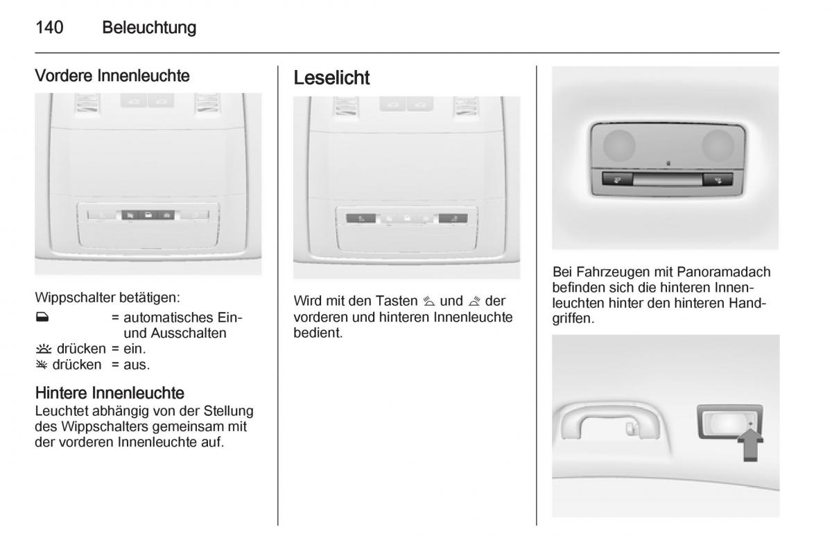 Opel Insignia Handbuch / page 142