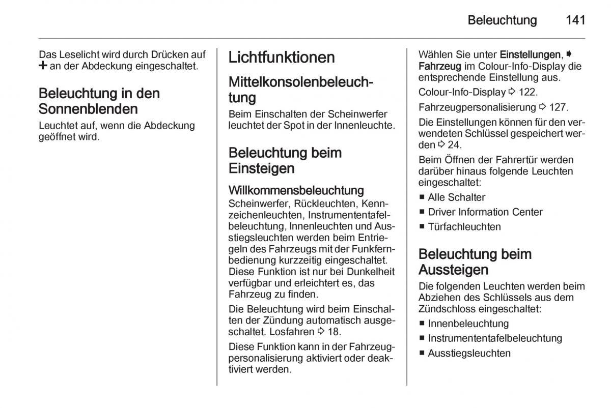 Opel Insignia Handbuch / page 143