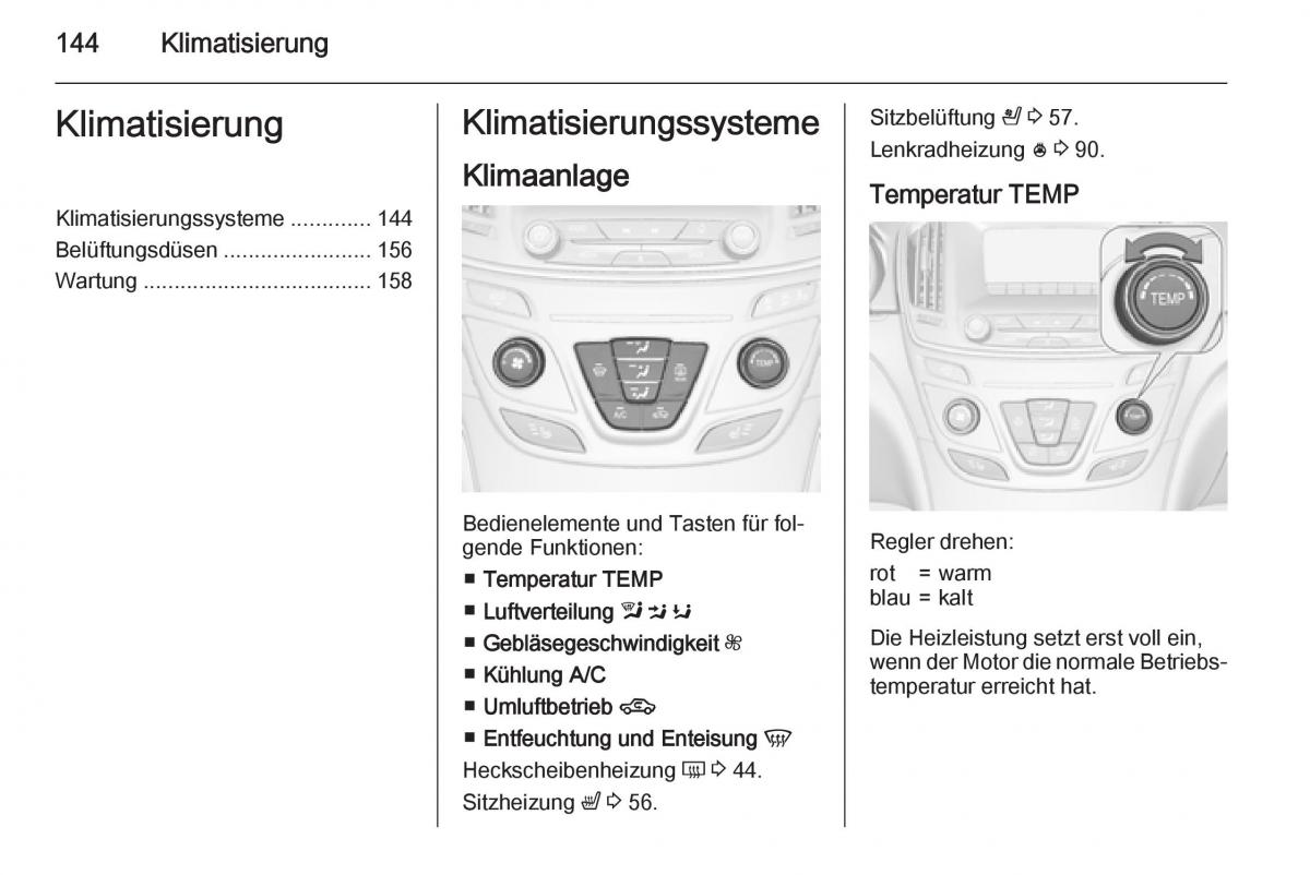 Opel Insignia Handbuch / page 146