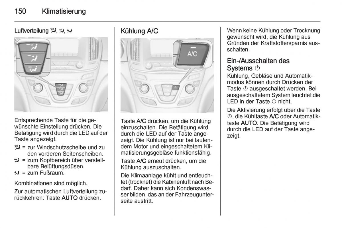 Opel Insignia Handbuch / page 152