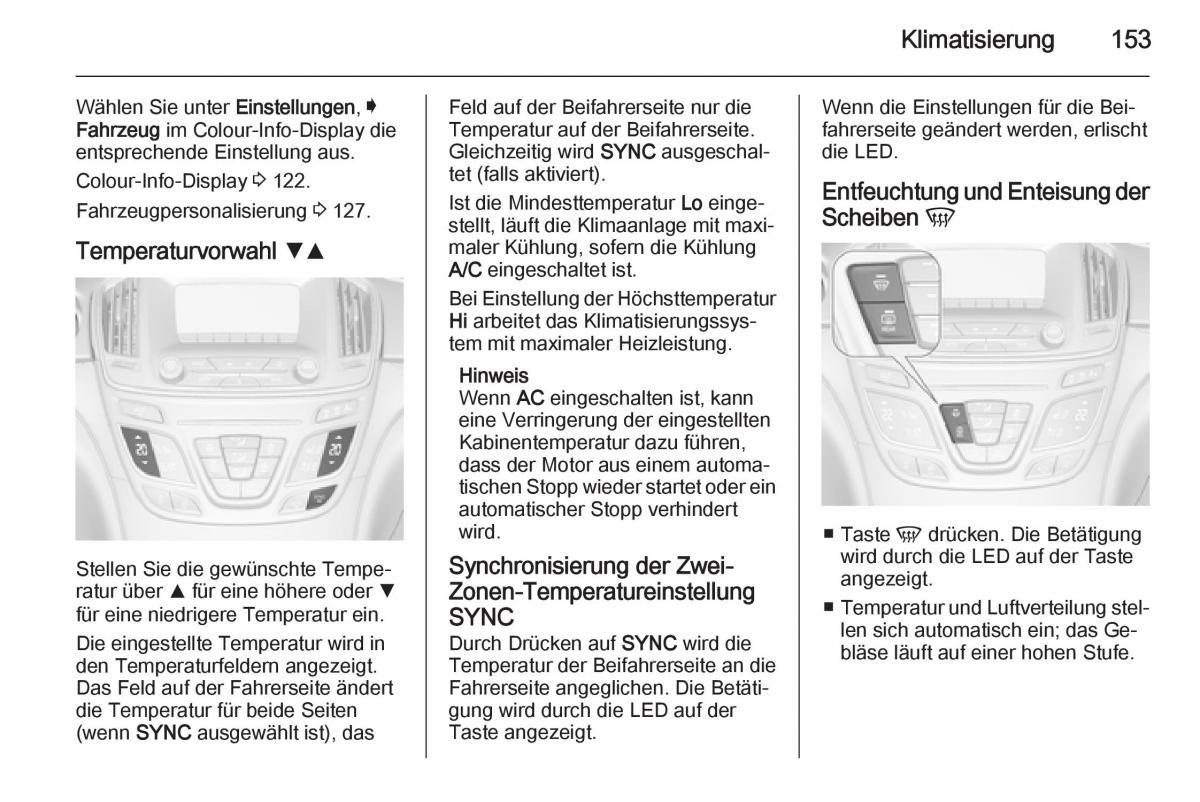 Opel Insignia Handbuch / page 155