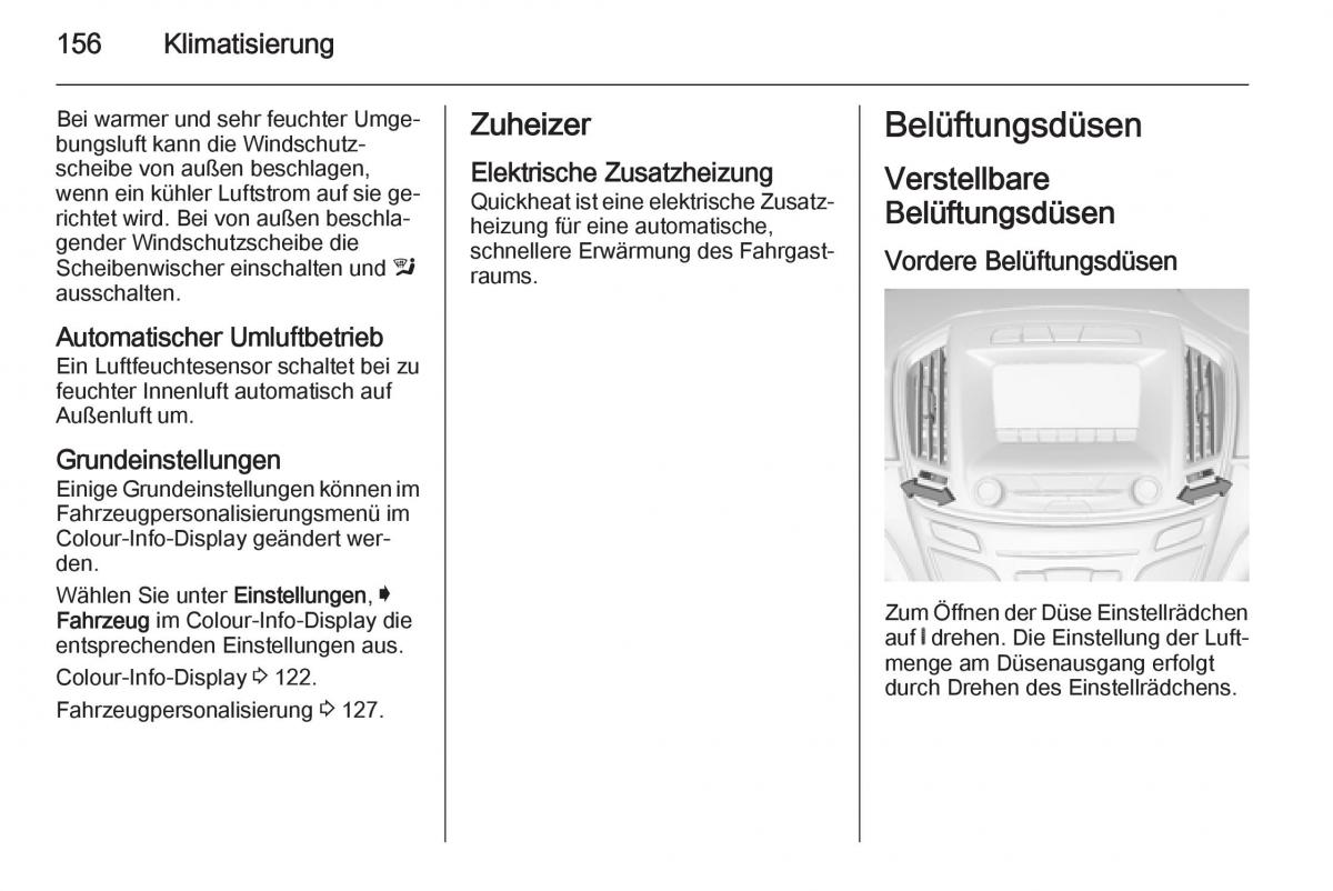 Opel Insignia Handbuch / page 158