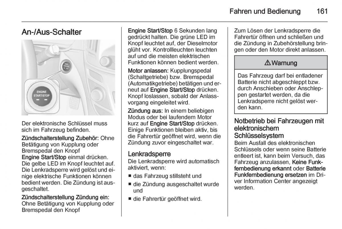 Opel Insignia Handbuch / page 163