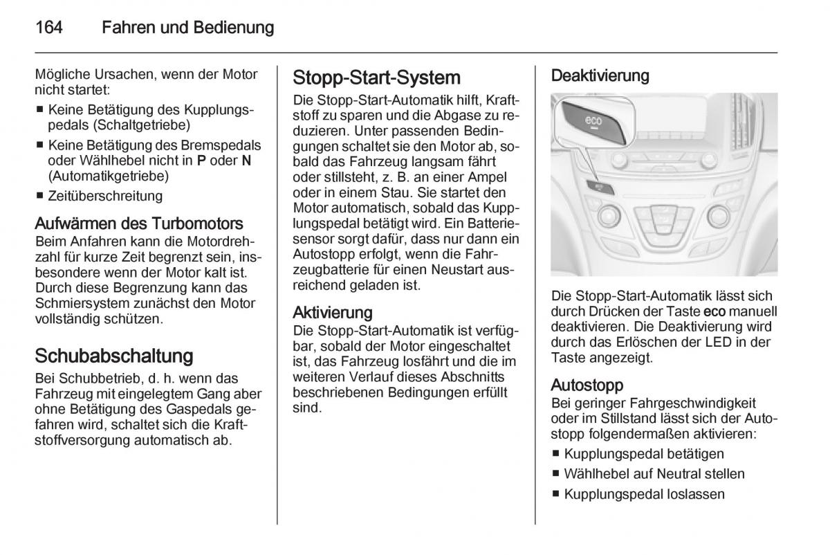 Opel Insignia Handbuch / page 166