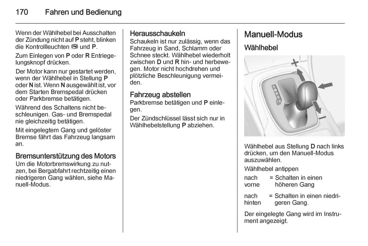 Opel Insignia Handbuch / page 172