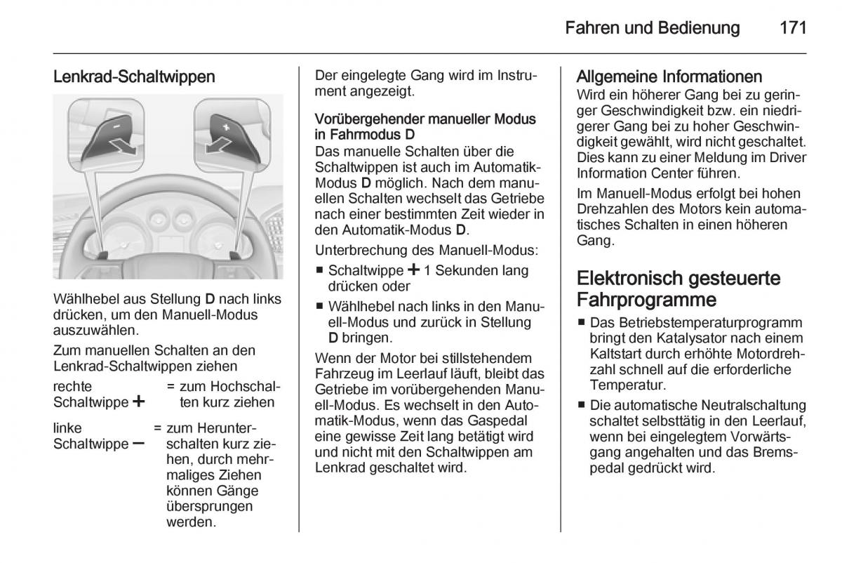 Opel Insignia Handbuch / page 173