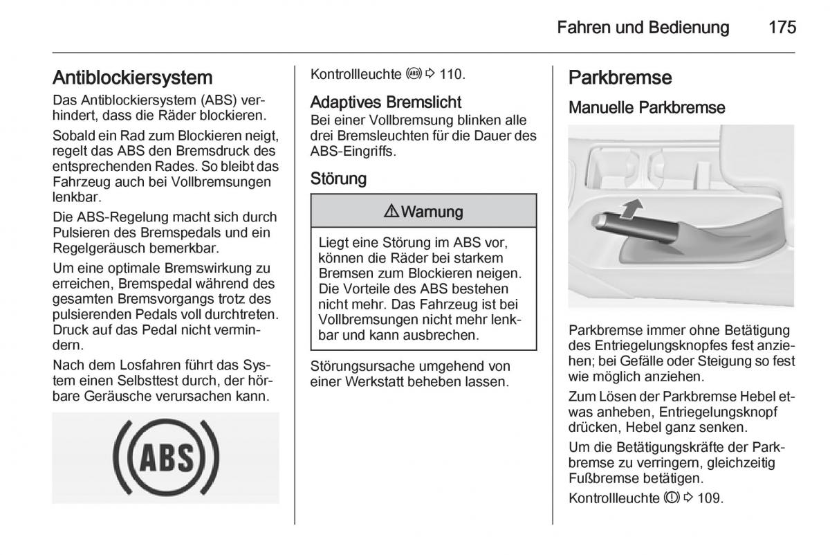 Opel Insignia Handbuch / page 177