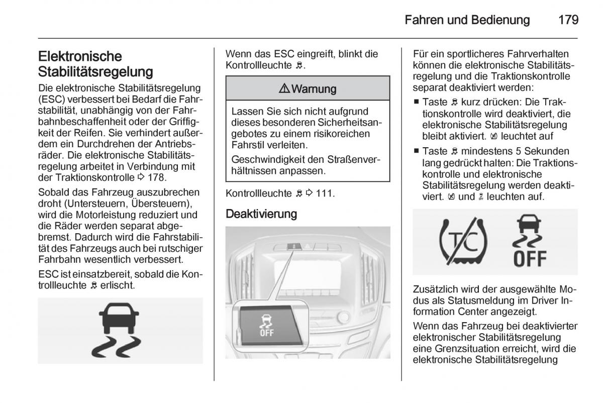 Opel Insignia Handbuch / page 181