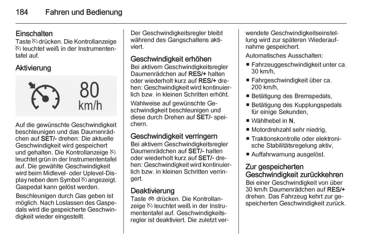 Opel Insignia Handbuch / page 186