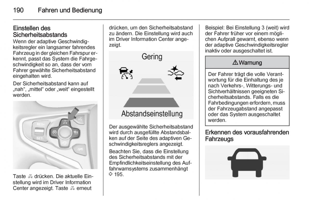 Opel Insignia Handbuch / page 192