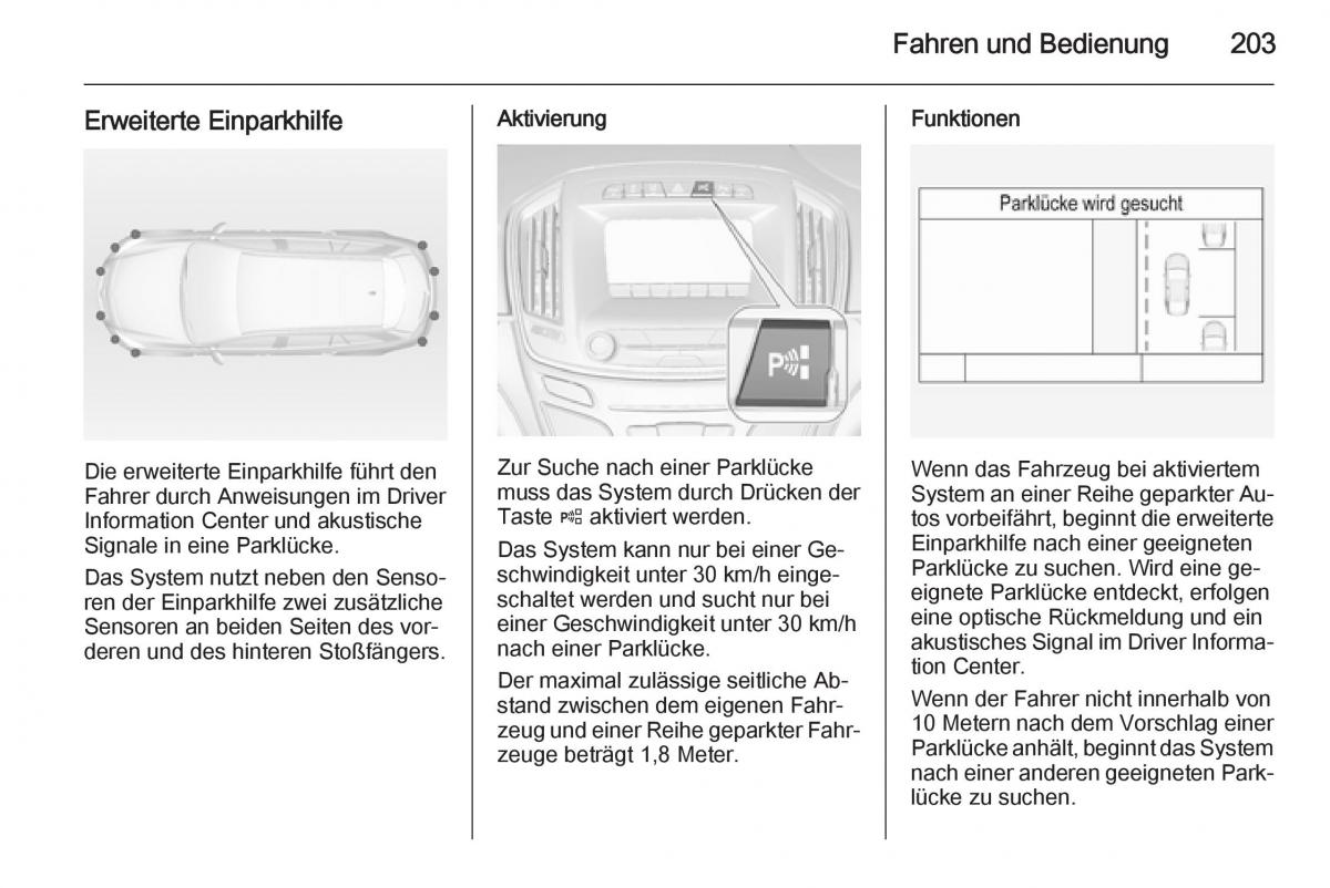 Opel Insignia Handbuch / page 205