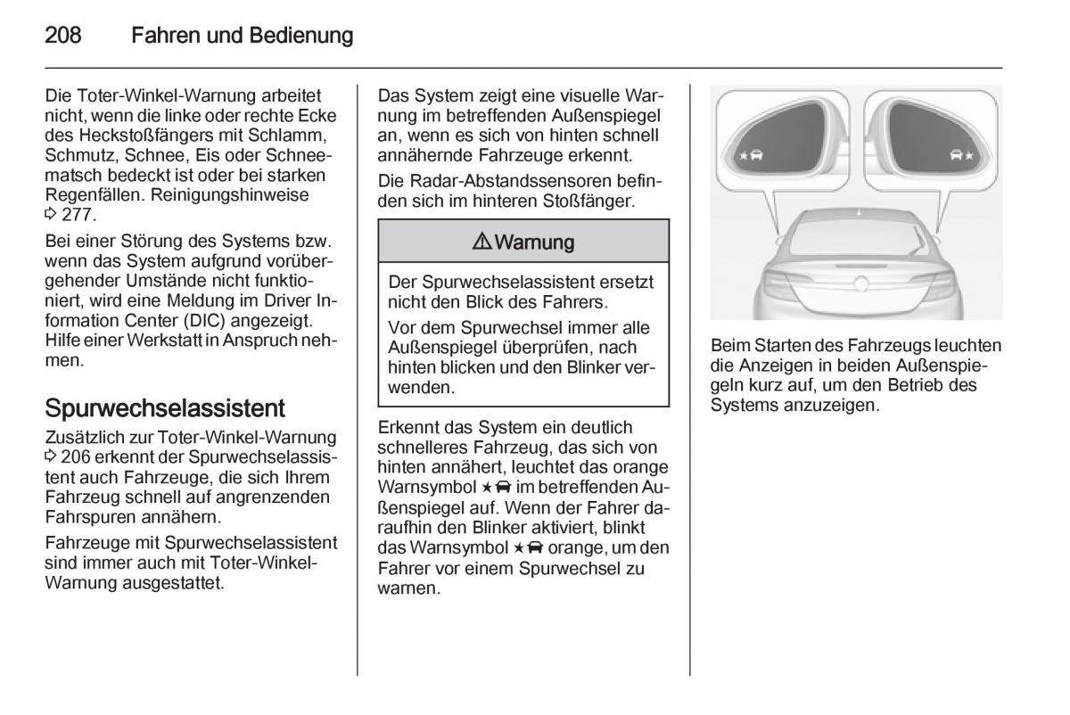 Opel Insignia Handbuch / page 210