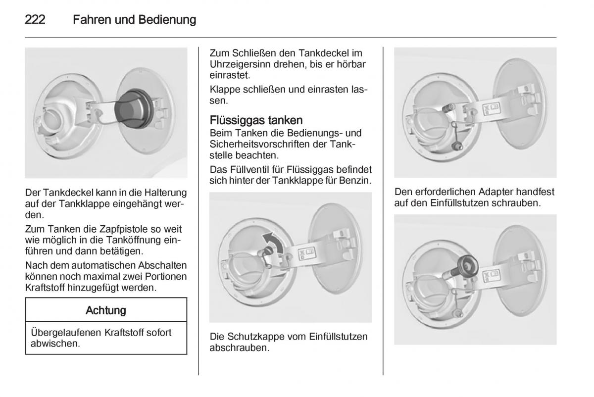 Opel Insignia Handbuch / page 224