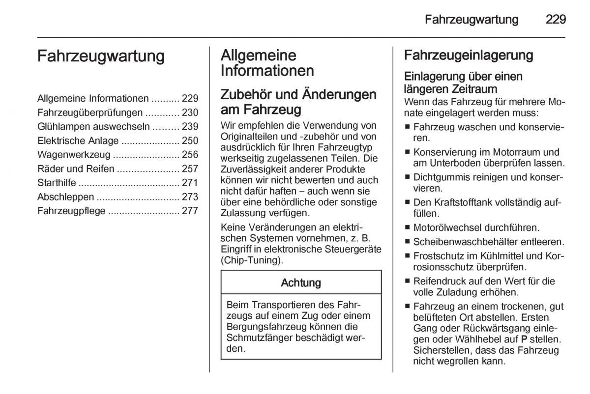 Opel Insignia Handbuch / page 231