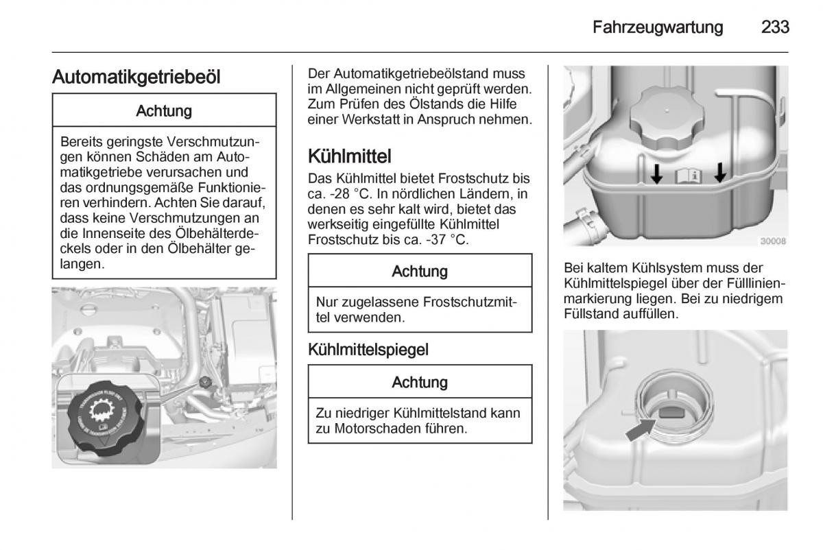 Opel Insignia Handbuch / page 235