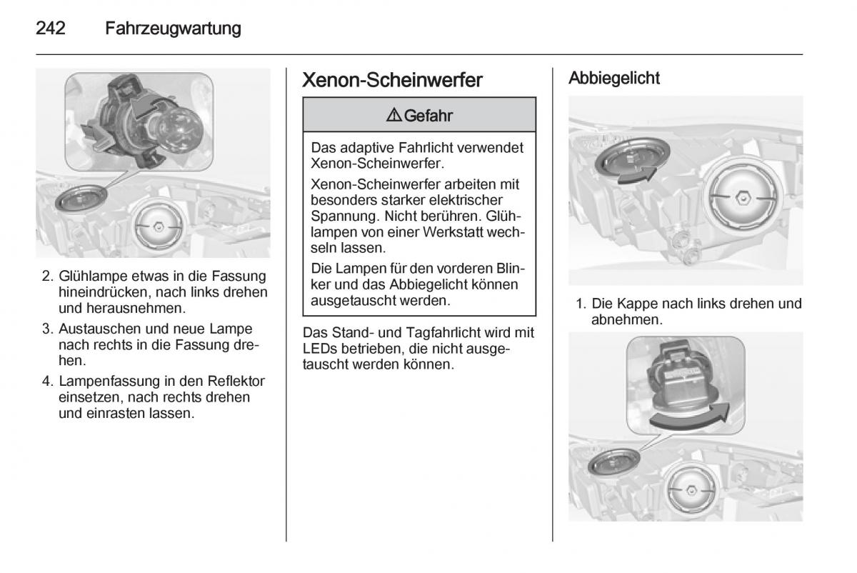 Opel Insignia Handbuch / page 244