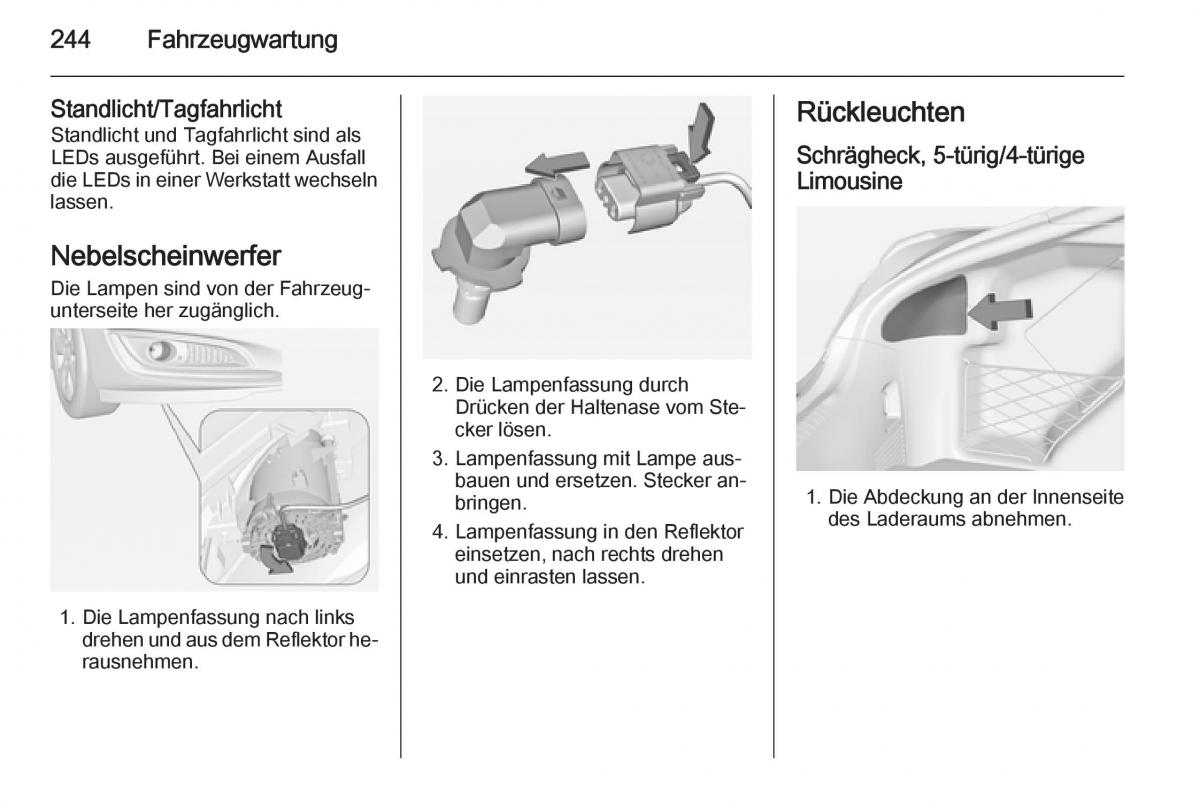 Opel Insignia Handbuch / page 246