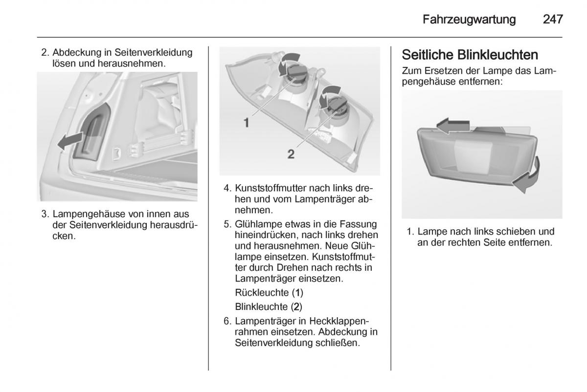 Opel Insignia Handbuch / page 249