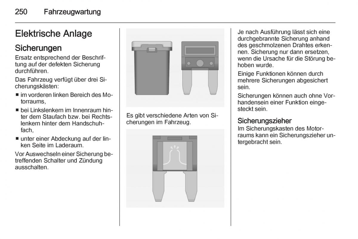 Opel Insignia Handbuch / page 252