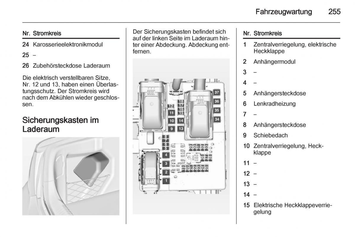 Opel Insignia Handbuch / page 257