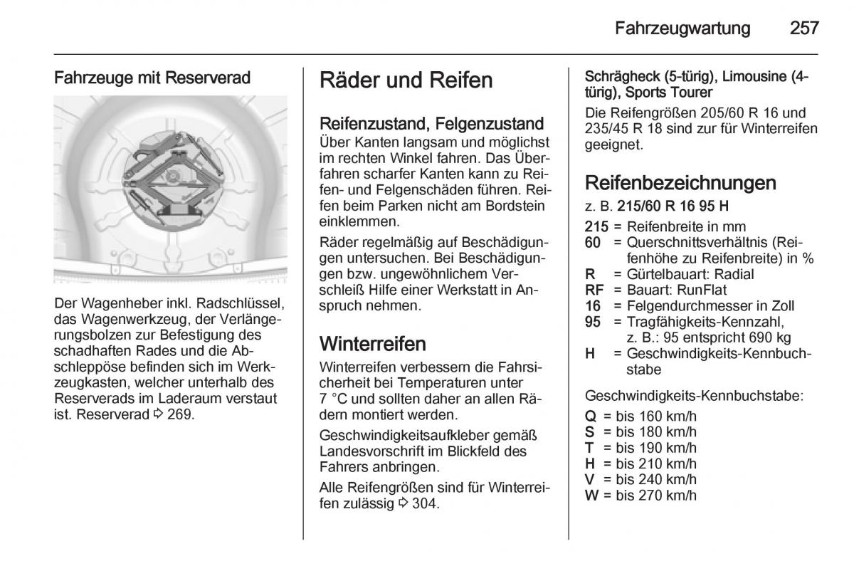 Opel Insignia Handbuch / page 259