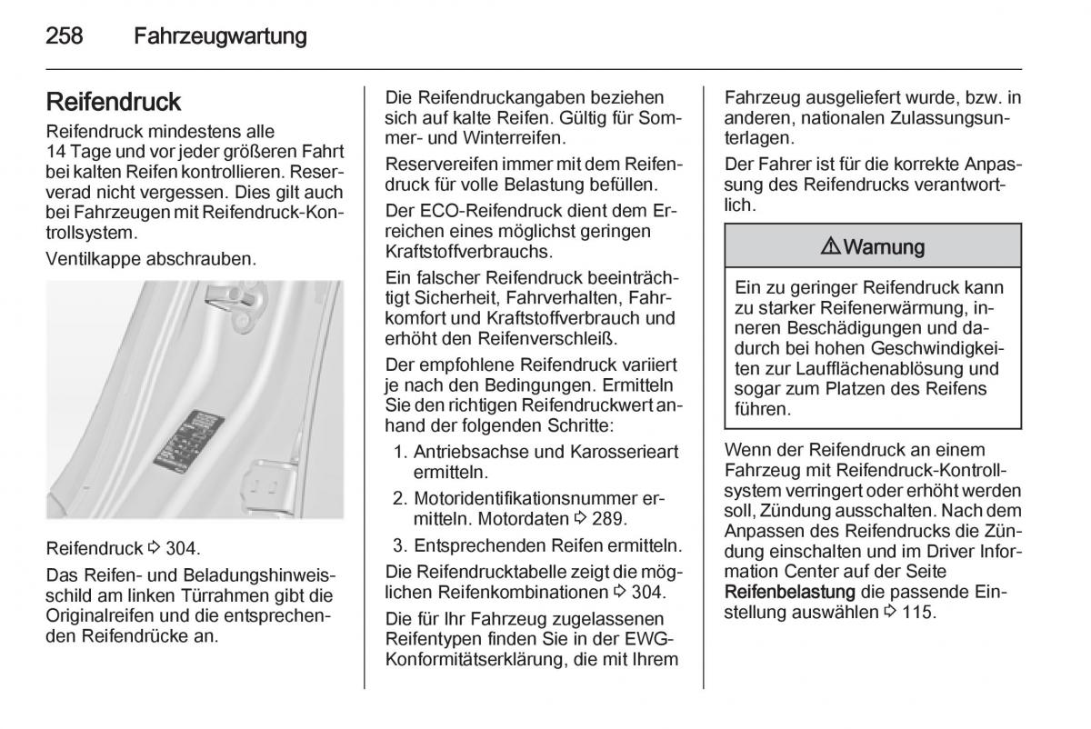 Opel Insignia Handbuch / page 260