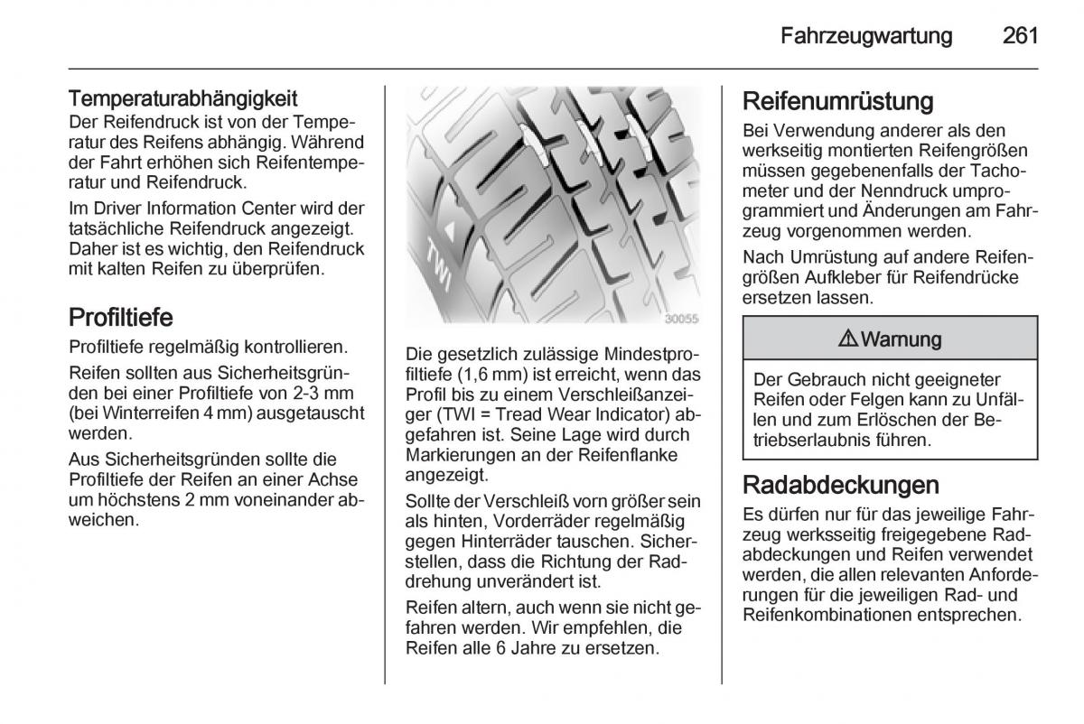 Opel Insignia Handbuch / page 263