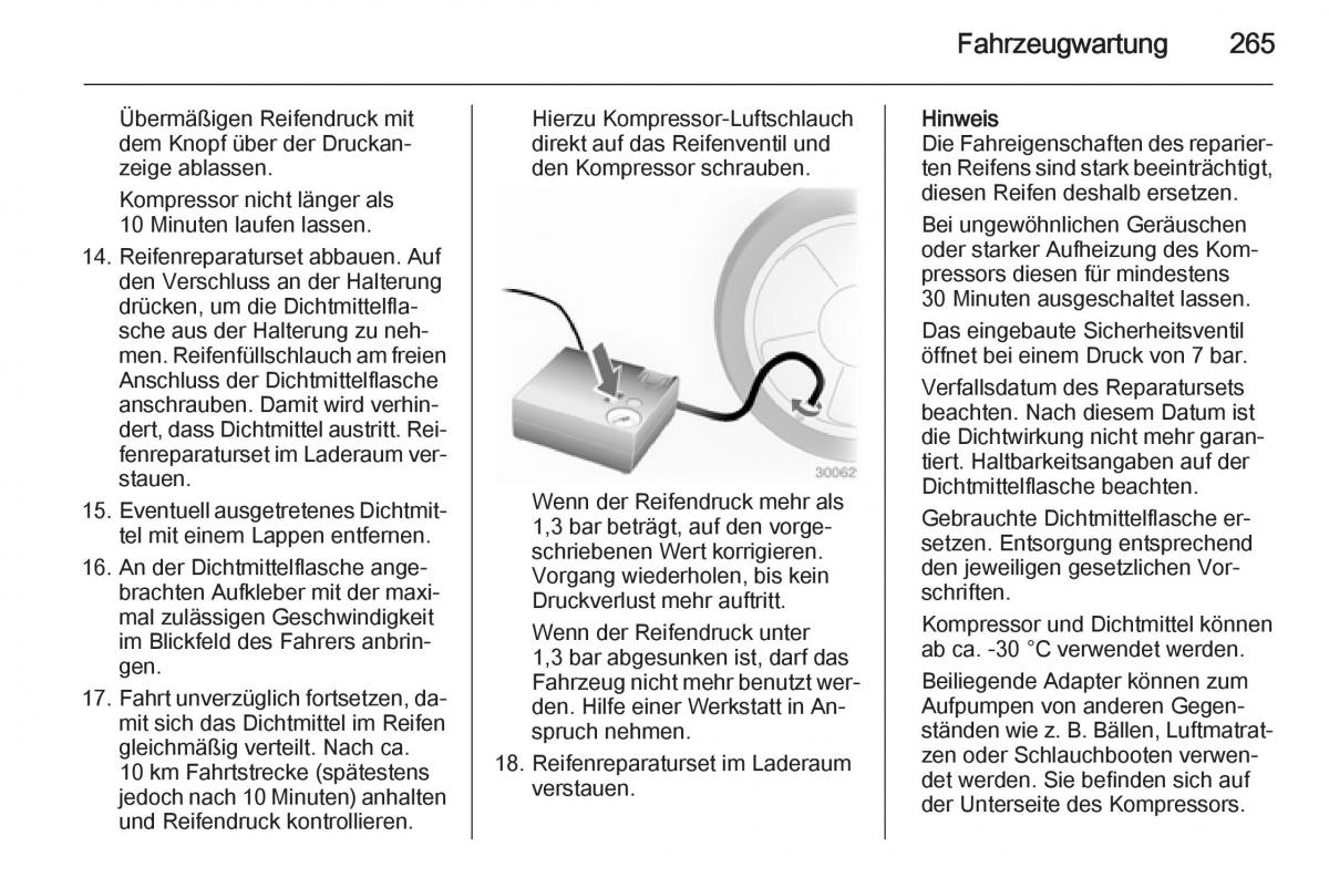 Opel Insignia Handbuch / page 267