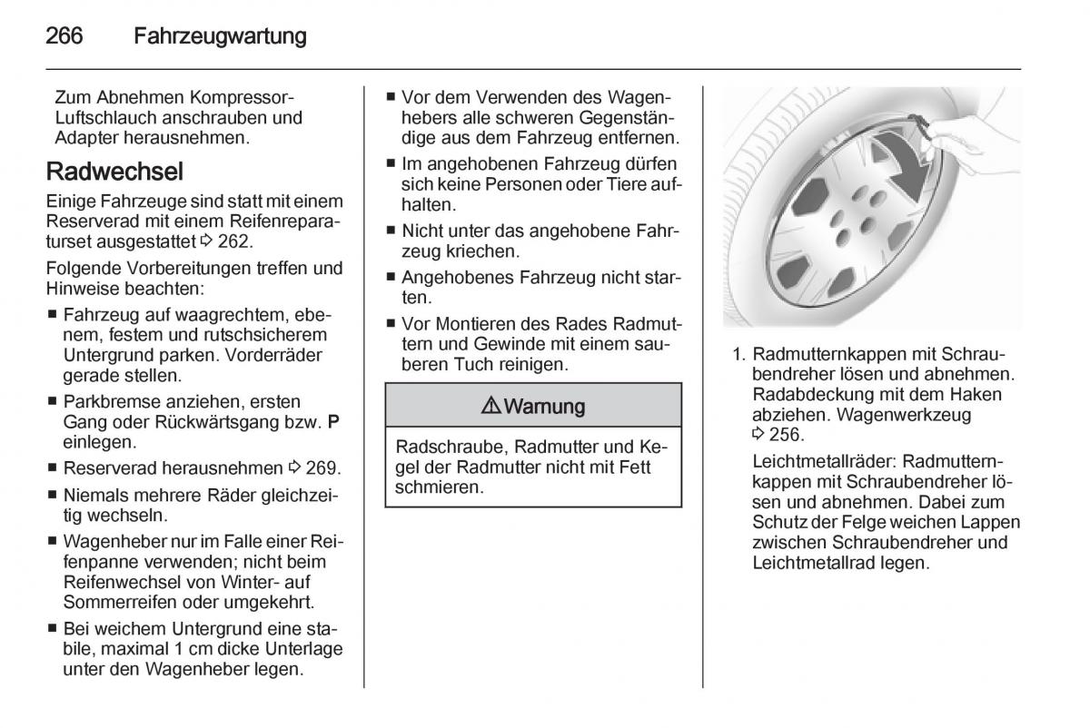 Opel Insignia Handbuch / page 268