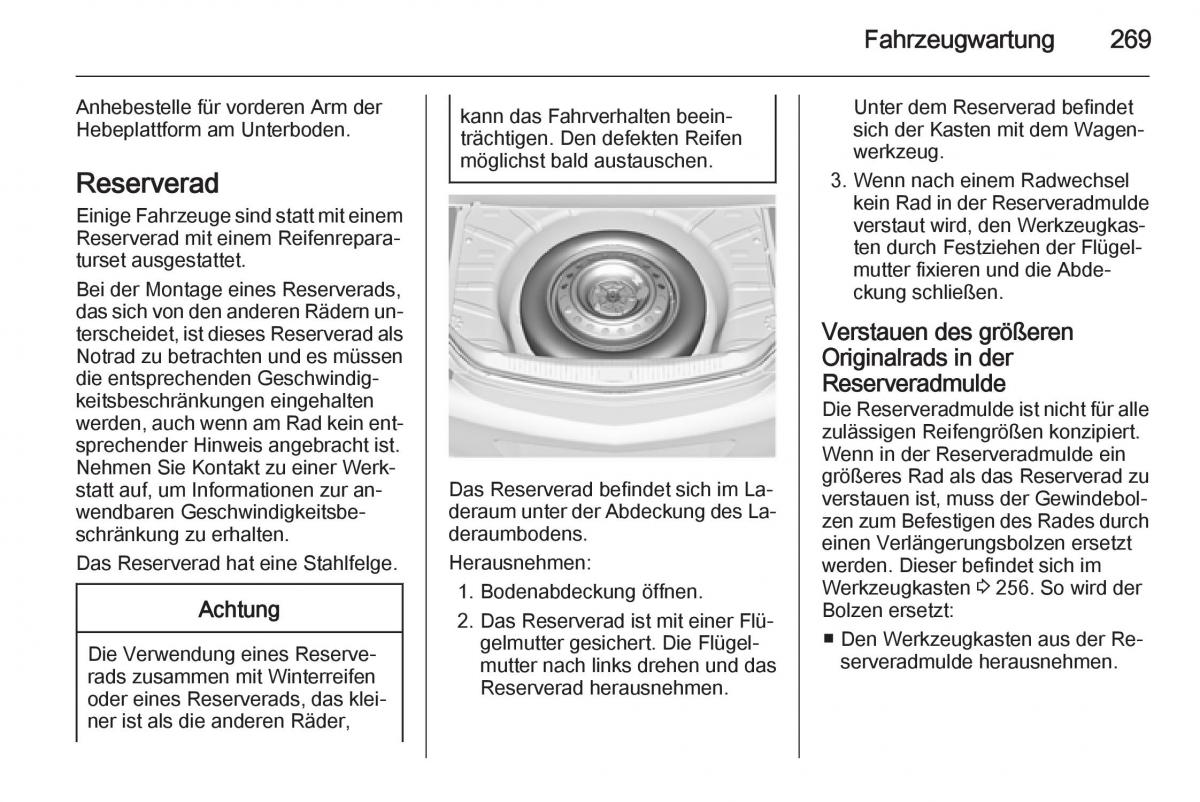 Opel Insignia Handbuch / page 271