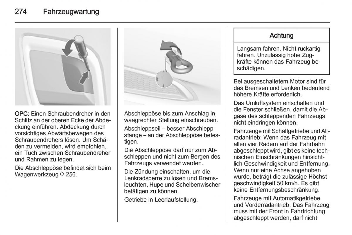 Opel Insignia Handbuch / page 276