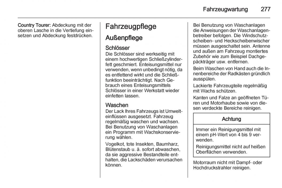 Opel Insignia Handbuch / page 279