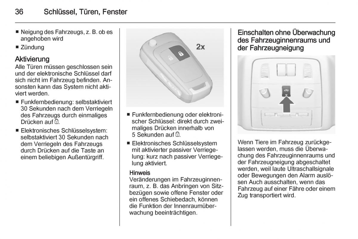 Opel Insignia Handbuch / page 38