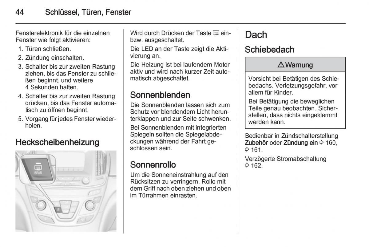 Opel Insignia Handbuch / page 46