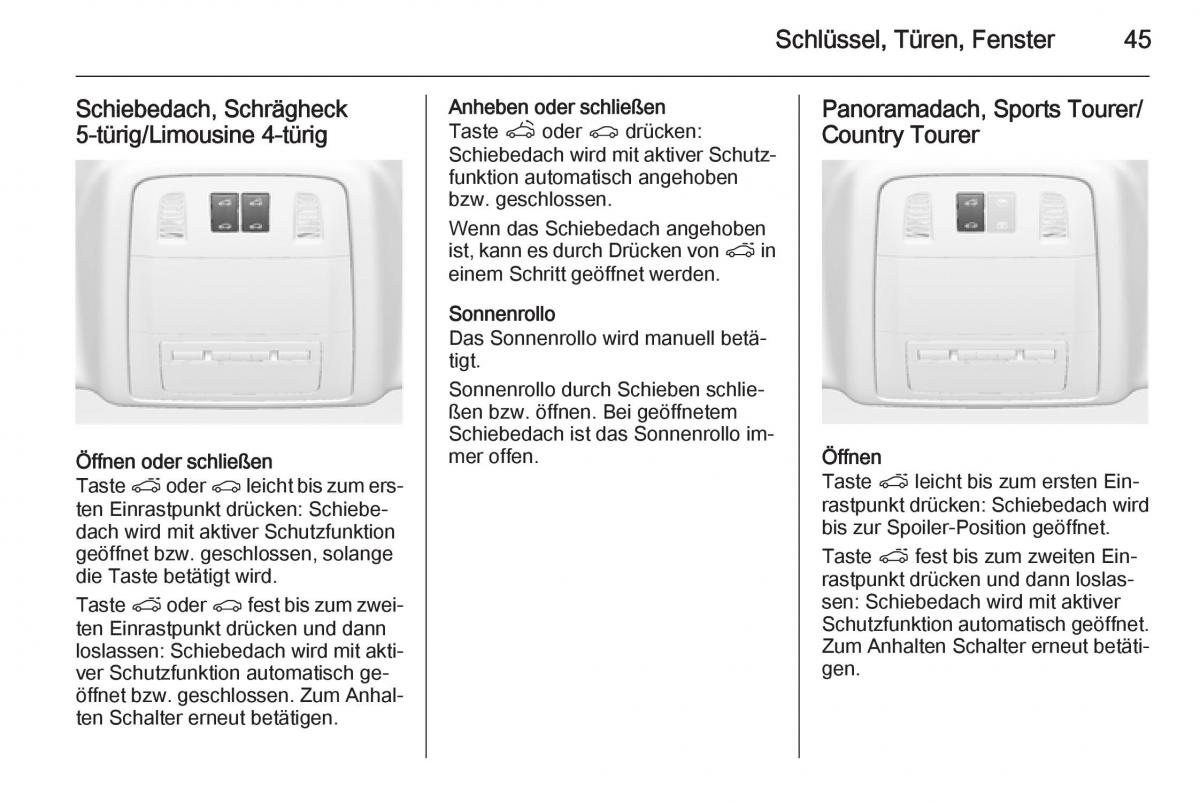 Opel Insignia Handbuch / page 47