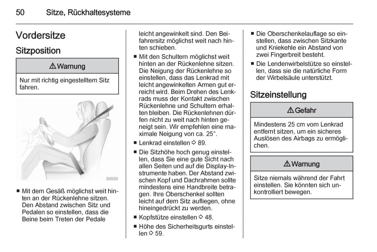 Opel Insignia Handbuch / page 52