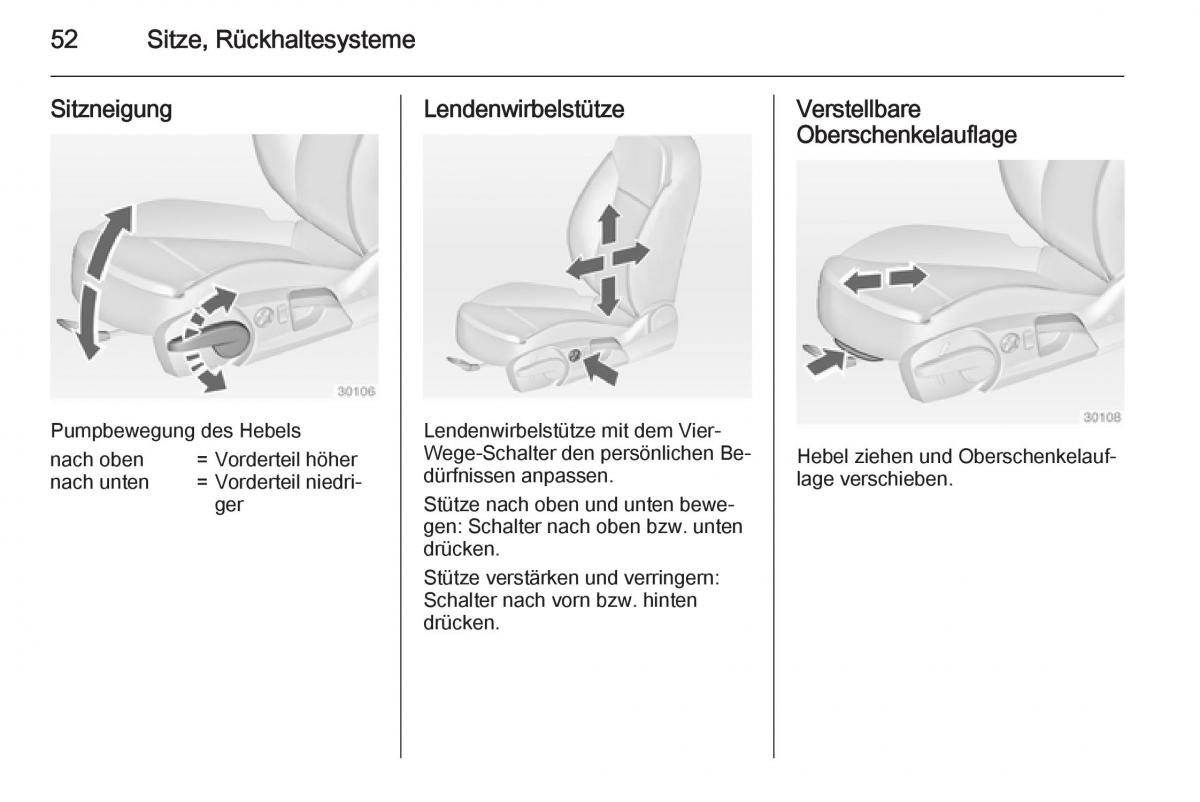 Opel Insignia Handbuch / page 54