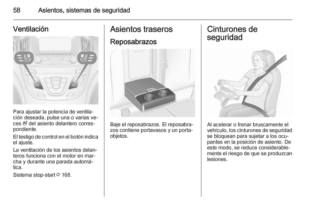 Opel Insignia manual del propietario / page 60