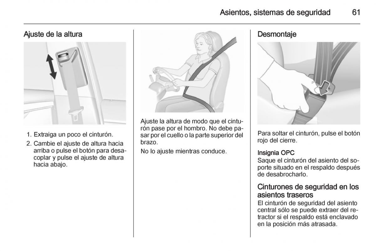 Opel Insignia manual del propietario / page 63