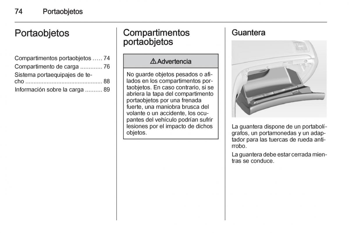 Opel Insignia manual del propietario / page 76