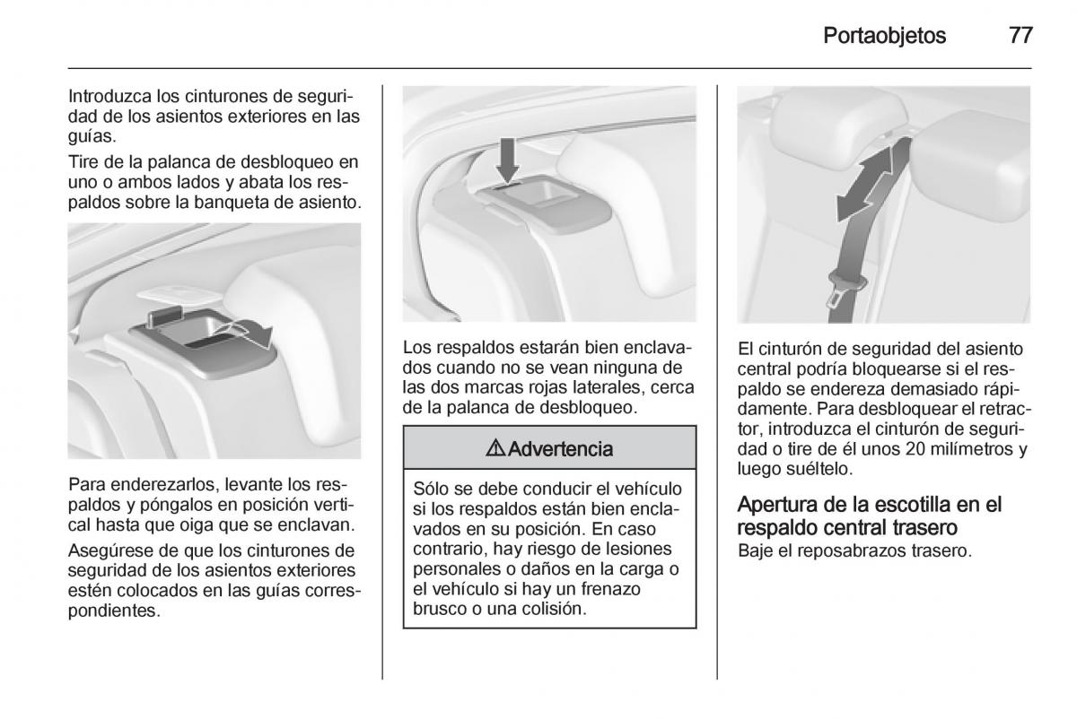 Opel Insignia manual del propietario / page 79